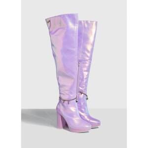 NEW SPARKL FAIRY COUTURE women's naomi heeled boot in lilac